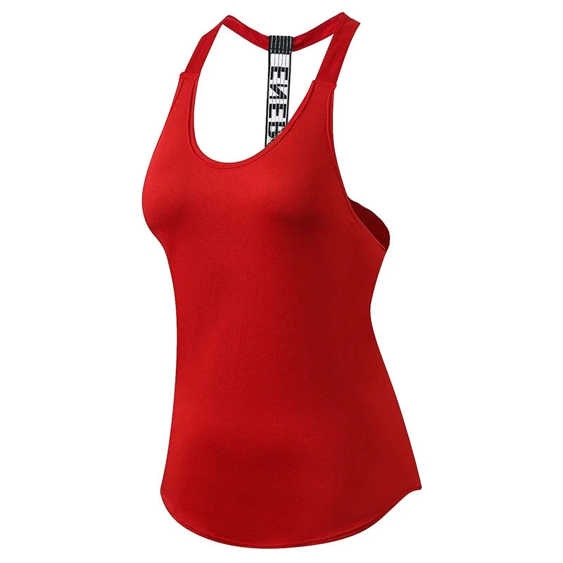 2024 Gym Tops Women's Sports Top Letter Backless Shirts Sleeveless Yoga Tops Fitness Running Quick Dry Tank Crop Top 99 in 1