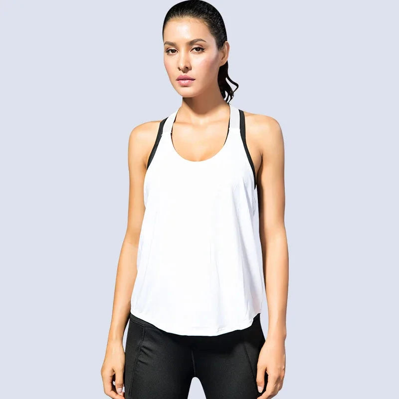 2024 Gym Tops Women's Sports Top Letter Backless Shirts Sleeveless Yoga Tops Fitness Running Quick Dry Tank Crop Top 99 in 1