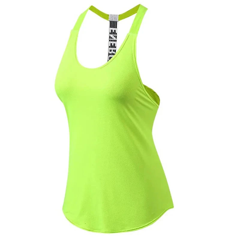 2024 Gym Tops Women's Sports Top Letter Backless Shirts Sleeveless Yoga Tops Fitness Running Quick Dry Tank Crop Top 99 in 1