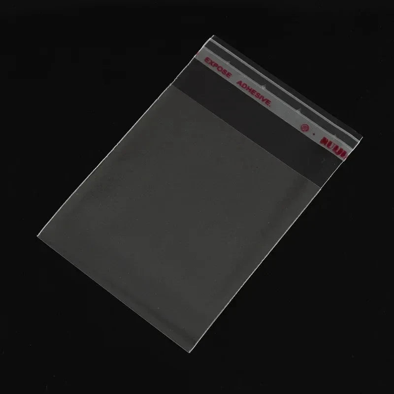 100pcs Opp Self Adhesive Bag Long Transparent Packaging Bags Universal Dust Water Proof Wrapping Material 99 in 1