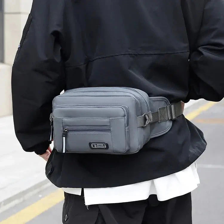 Men's waist bag multifunctional toolkit, wear-resistant mobile phone bag, running bag, leisure outdoor sports waist bag, large c 99 in 1