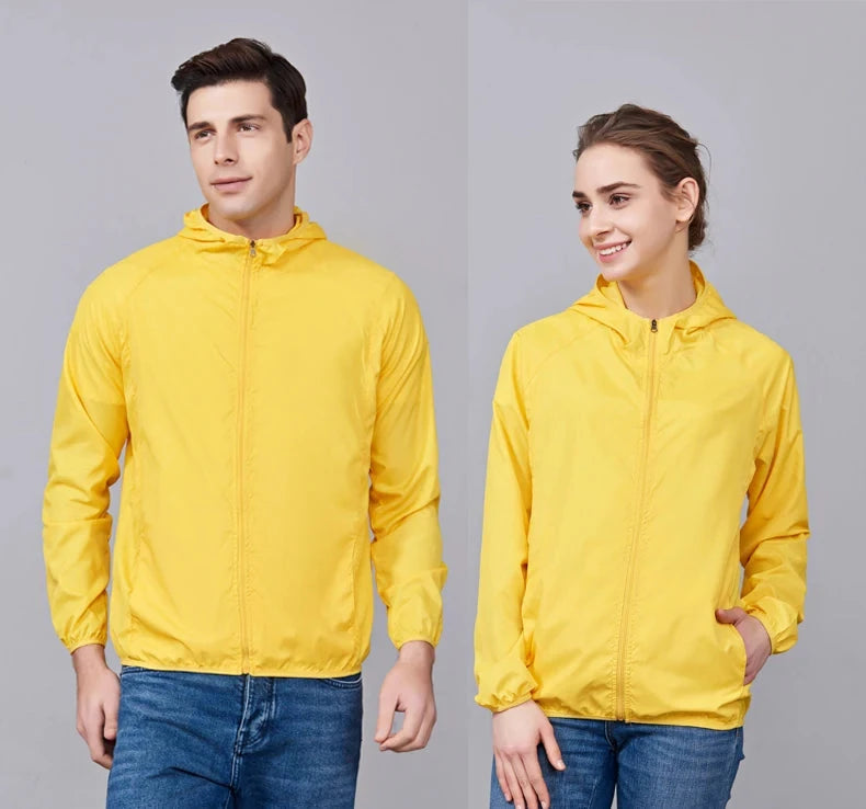 JNLN Men Women Hiking Jackets Waterproof Sun Protective Windbreaker Unisex Camping Climbing Outdoor Rain Coat Portable Clothes 99 in 1