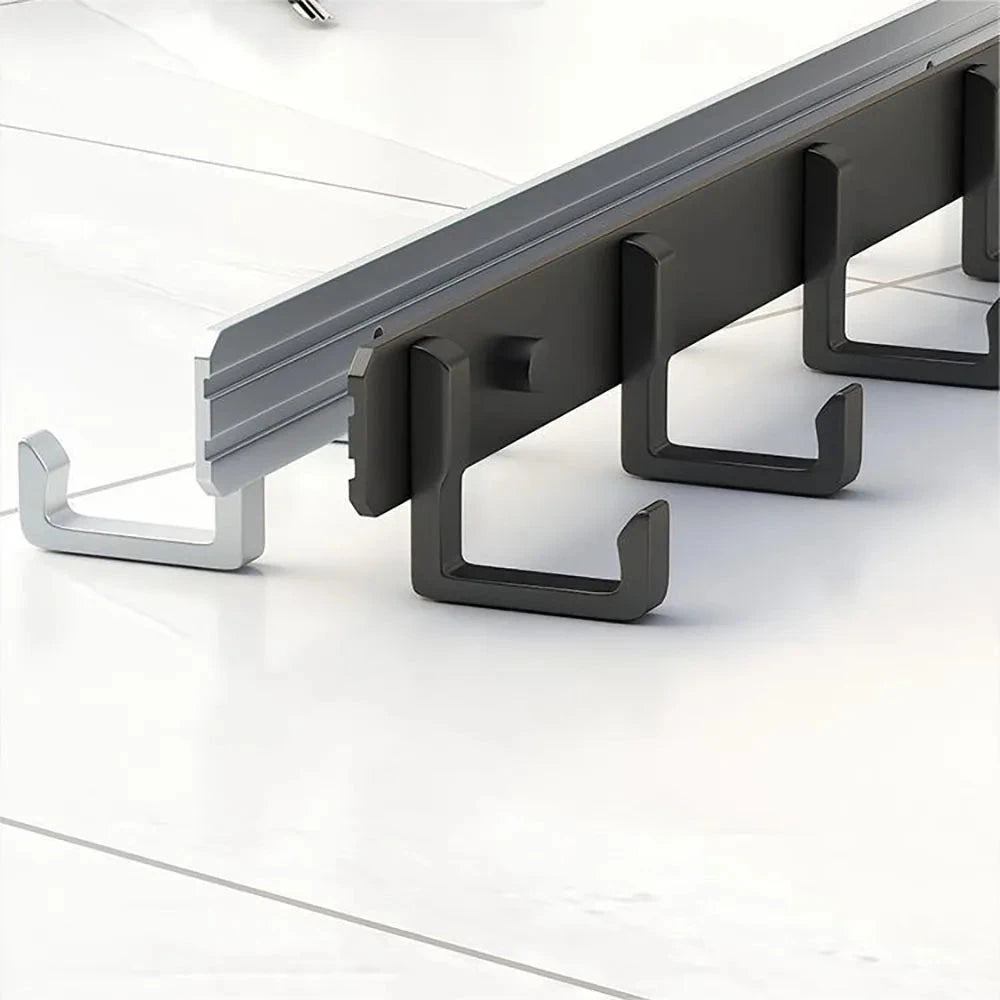 Household Wall Coat Rack Black Hooks For Hangging Clothes Towel Hanger Bathroom Robe Hook Heavy Duty Kitchen Accessories 99 in 1