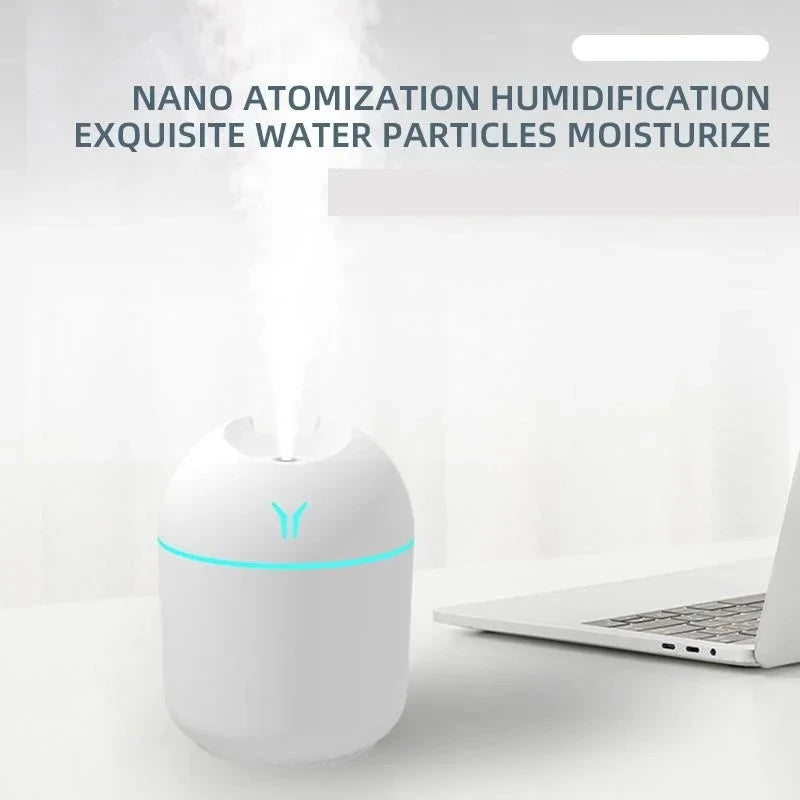 250ML USB Mini Air Humidifier Aroma Essential Oil Diffuser For Home Car Ultrasonic Mute Mist Maker Diffuser with LED Color Lamp 99 in 1