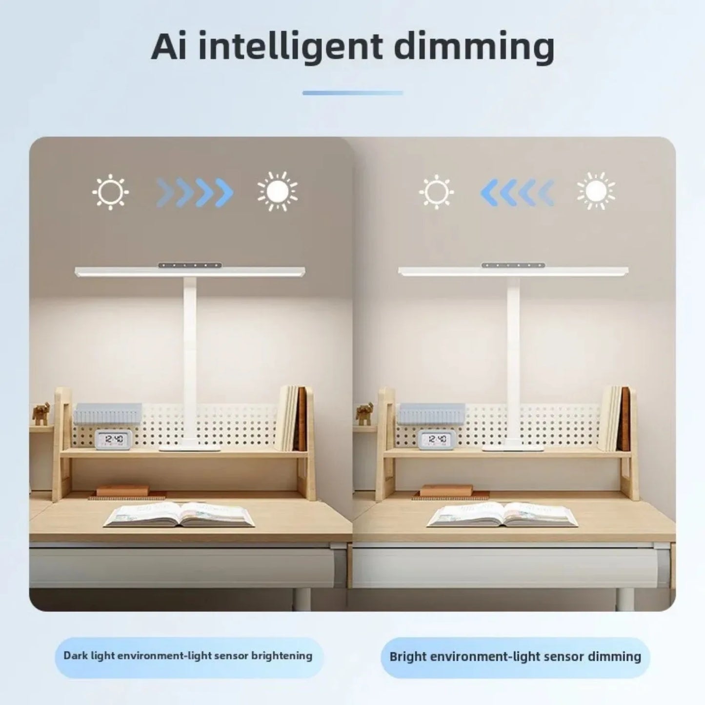 Touch Remote Control Dimmable LED Desk Lamp Intelligently Controlled Eye Protection for Reading Student Dormitory Bedroom