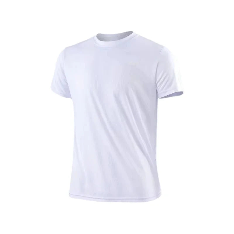 Men's Quick Dry Short Sleeve Gym Running Moisture Wicking Round Neck T-Shirt Training Exercise Gym Sport Shirt Tops Lightweight 99 in 1