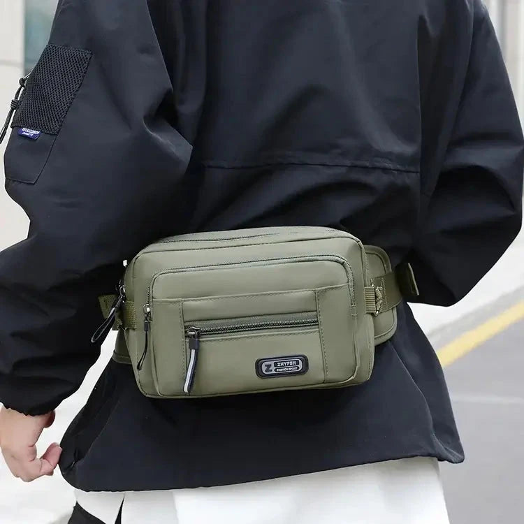 Men's waist bag multifunctional toolkit, wear-resistant mobile phone bag, running bag, leisure outdoor sports waist bag, large c 99 in 1