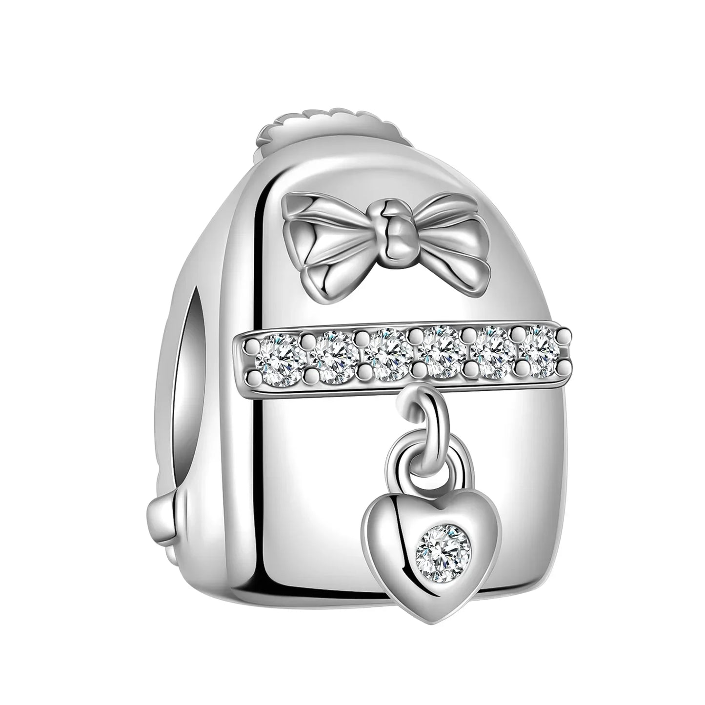Back To School 925 Sterling Silver Charms Bag Earphone Magic Cube Watch Games Console Bead Pendant Fit Bracelet Necklace Jewelry