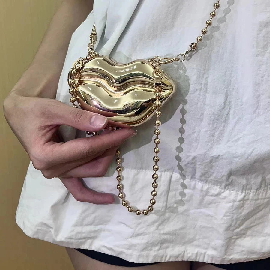 2024 New Metal Mini Lipstick Bags for Women High Quality Shoulder Bag Fashion Flower Satche Women's Accessory Bag 99 in 1