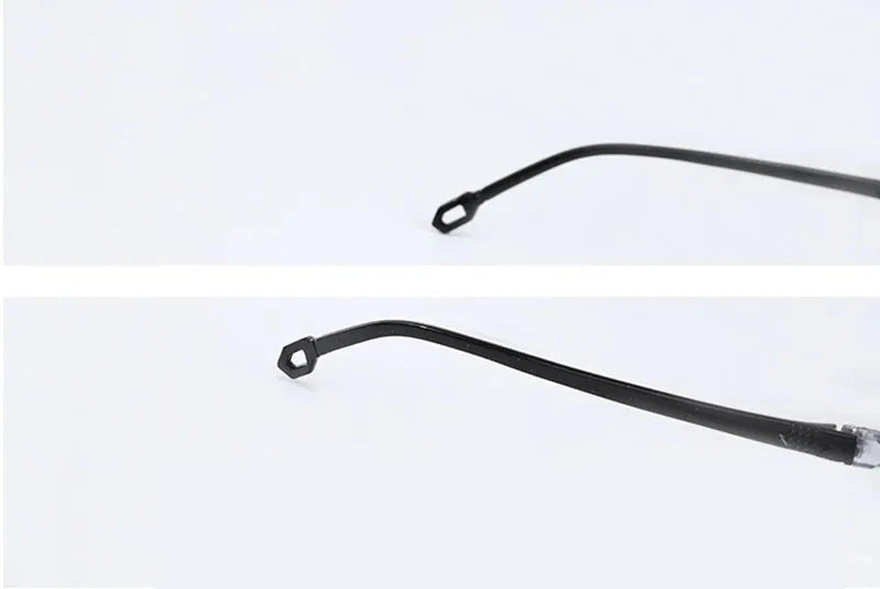 2 Pair New Men Women Rimless Reading Glasses Anti Blue Light Bifocal Far Near Magnification Eyewear Presbyopic Glasses +150 +200 99 in 1