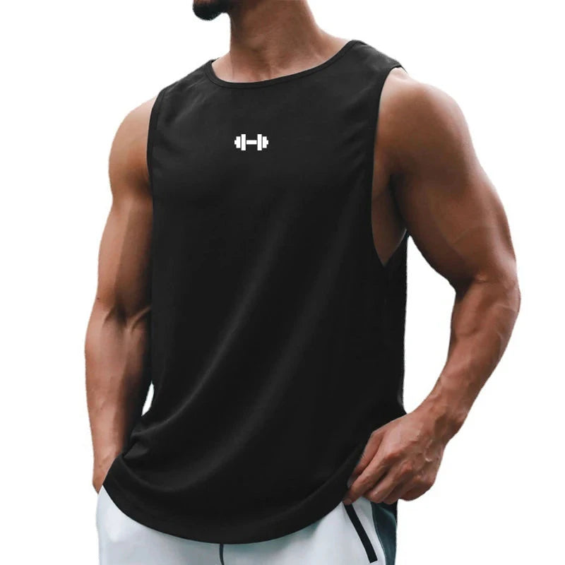 Summer Men's Gym Tank Top Fitness Training Clothing Quick-drying Loose Bodybuilding Sleeveless Shirt Men Fashion Basketball Vest 99 in 1