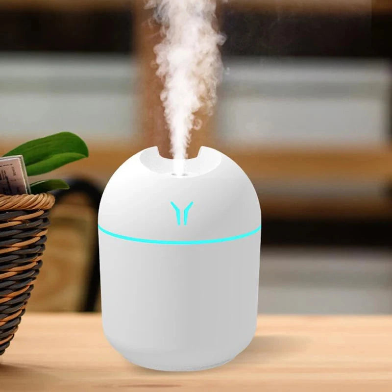 250ML USB Mini Air Humidifier Aroma Essential Oil Diffuser For Home Car Ultrasonic Mute Mist Maker Diffuser with LED Color Lamp 99 in 1