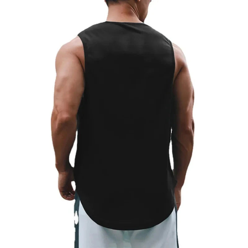 Summer Men's Gym Tank Top Fitness Training Clothing Quick-drying Loose Bodybuilding Sleeveless Shirt Men Fashion Basketball Vest 99 in 1