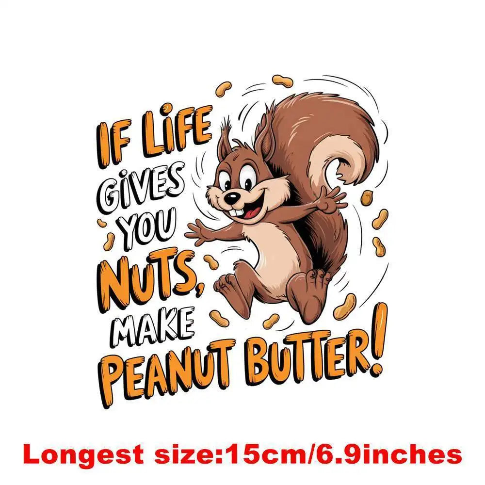 15cm Kid Owl Goldfish Letter Animal Clothes Print Iron On DTF Heat Transfer Sticker Diy T-shirt Iron On Transfer Patches Decal