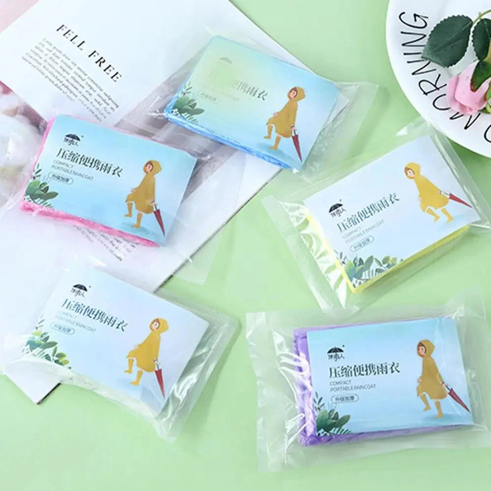 Outdoor Hooded Rain Poncho For Adult Waterproof Lightweight Unisex Raincoat Jacket For Hiking Camping Emergency 99 in 1