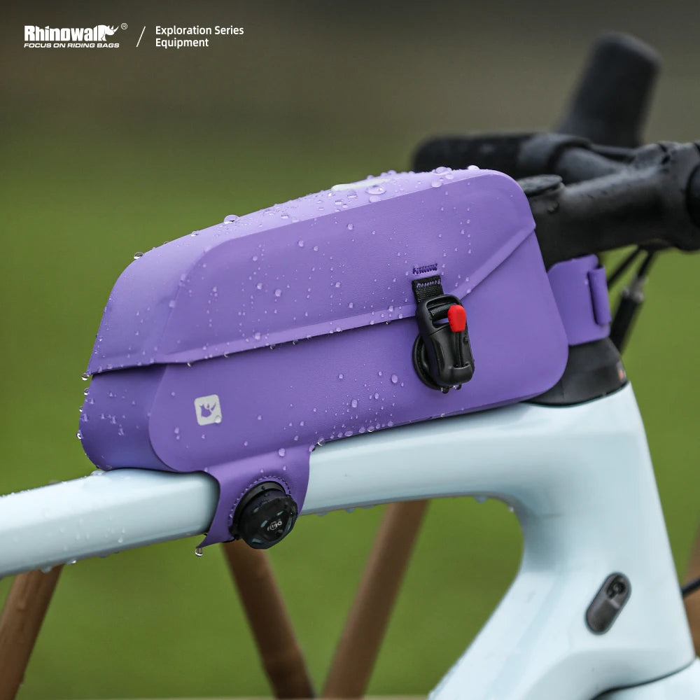 Rhinowalk-Waterproof Top Tube Bag, Bicycle Front Frame Bag, Seamless Welding Process, Suitable for Mountain Bike, Road Bike