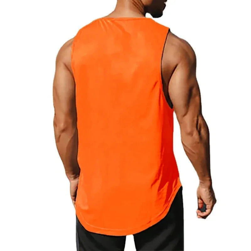 Summer Men's Gym Tank Top Fitness Training Clothing Quick-drying Loose Bodybuilding Sleeveless Shirt Men Fashion Basketball Vest 99 in 1