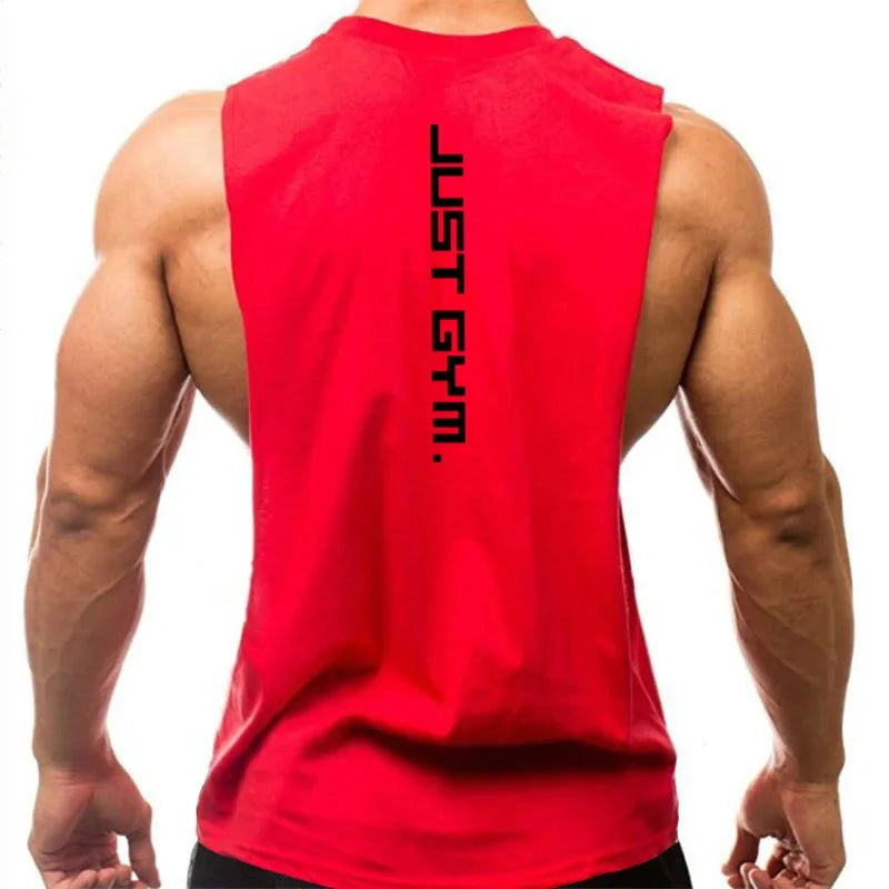 Gym Clothing Men Sides Cut Off T-shirts Dropped Armholes Tank Tops Workout Fitness Sleeveless Vest Outdoor Jogging Undershirt 99 in 1