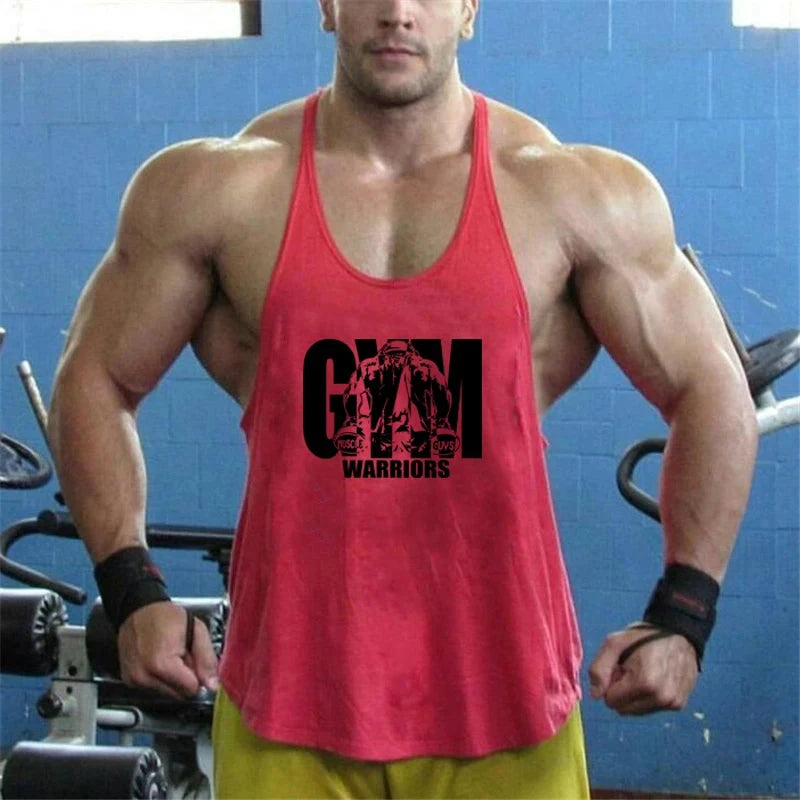 Gym Bodybuilding Tank Tops Fashion Y-back Suspenders Vests Cotton Breathable Sleeveless Singlets Mens Fitness Muscle Sport Shirt 99 in 1