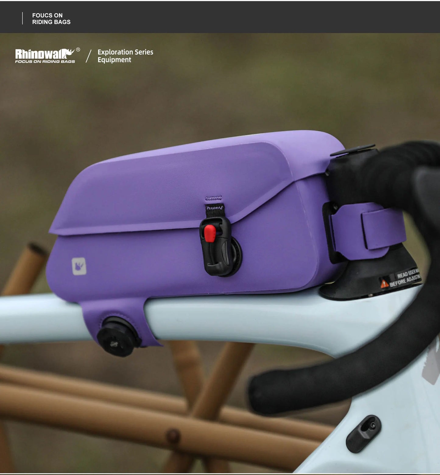 Rhinowalk-Waterproof Top Tube Bag, Bicycle Front Frame Bag, Seamless Welding Process, Suitable for Mountain Bike, Road Bike