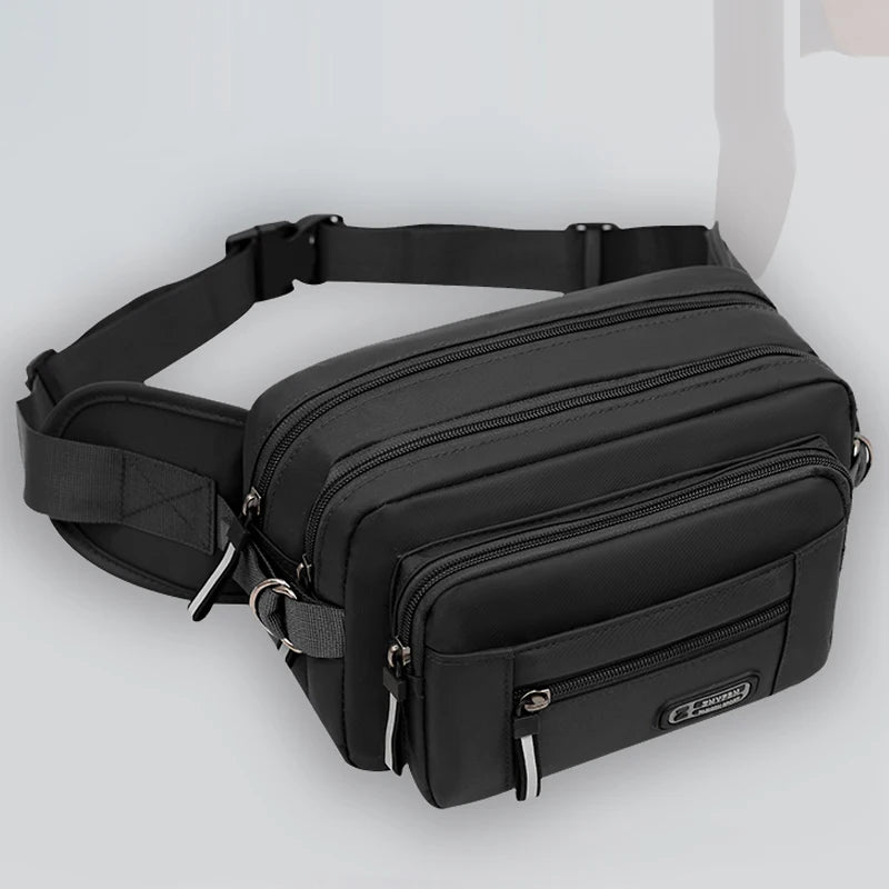 Men’s waist bag – Multifunctional waterproof tool belt pack for outdoor sports and running.