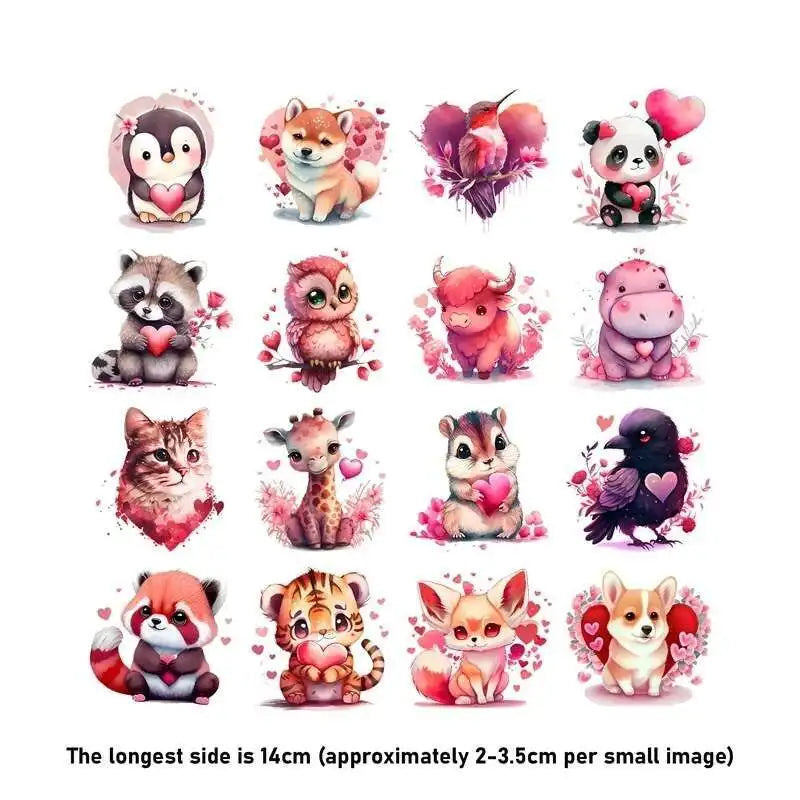 14cm black cat sloth heat transfer Hot stamping iron printing vinyl stickers T-shirt stickers DIYToy doll clothing decoration
