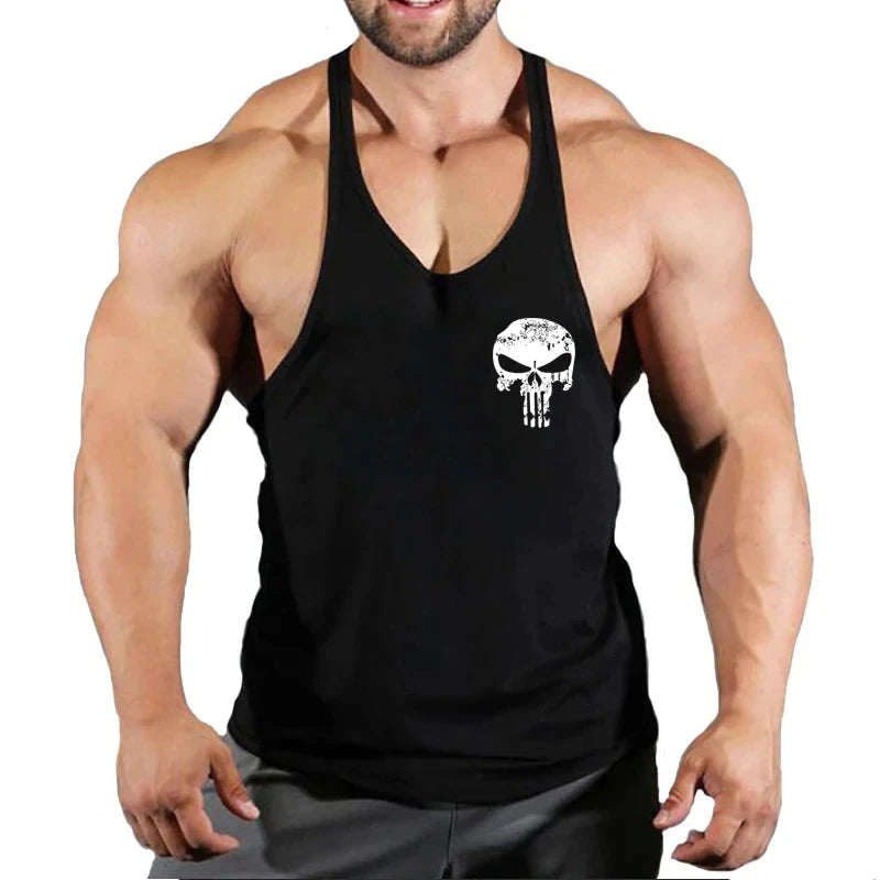 Top Gyms Men's Clothes Tank Vest Gym Shirt Undershirt Man Sportswear Bodybuilding Workout Vests Muscle Clothing Brand Fitness 99 in 1