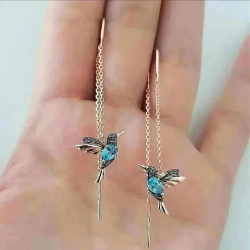1 Pair New Fashion Little Bird Drop Long Hanging Earrings for Women Elegant Girl Tassel Earring Stylish Jewelry 99 in 1