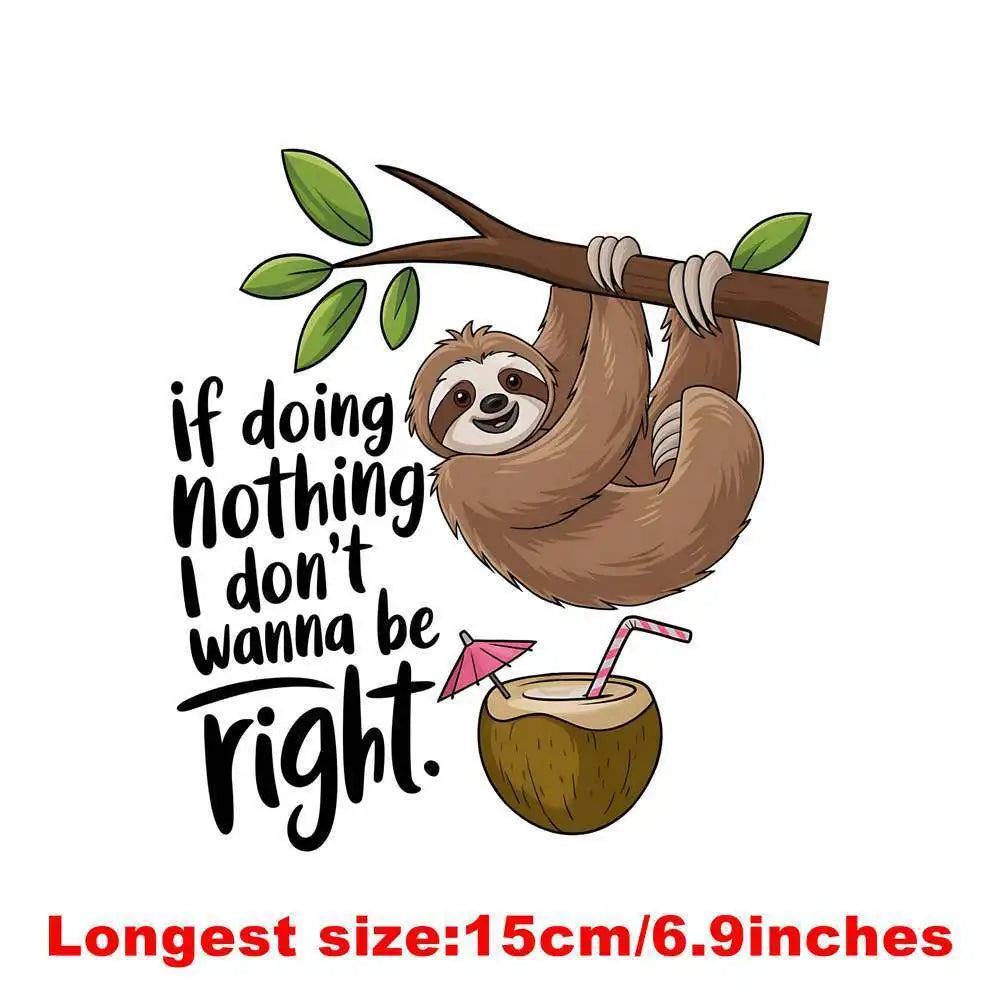 15cm Kid Owl Goldfish Letter Animal Clothes Print Iron On DTF Heat Transfer Sticker Diy T-shirt Iron On Transfer Patches Decal