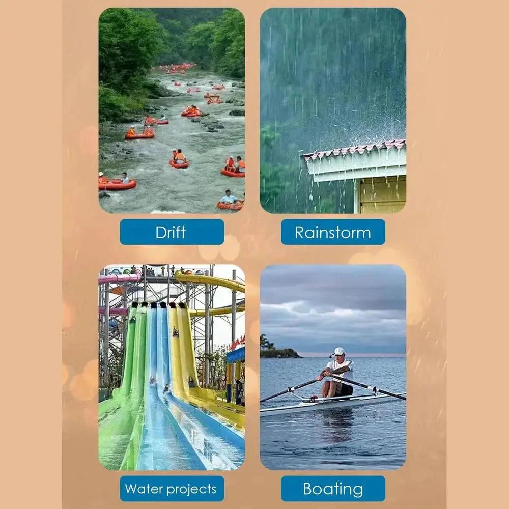 Outdoor Hooded Rain Poncho For Adult Waterproof Lightweight Unisex Raincoat Jacket For Hiking Camping Emergency 99 in 1