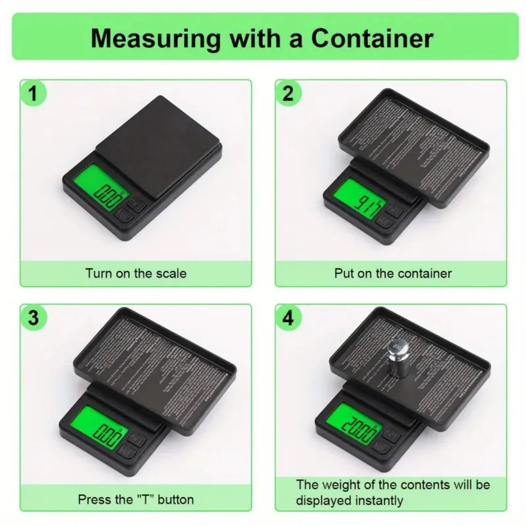 Mini Jewelry ScaleDigital Pocket Scale Weigh Gram Scale Accuracy 500g/0.01g