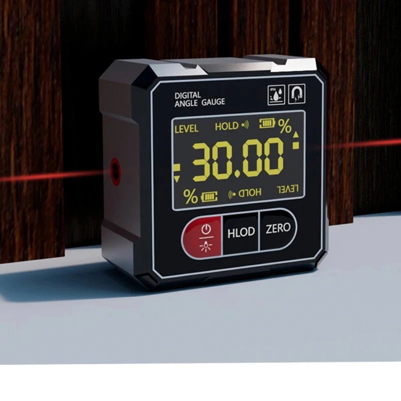 Magnetic digital goniometer with electronic laser USB rechargeable protractor 99 in 1