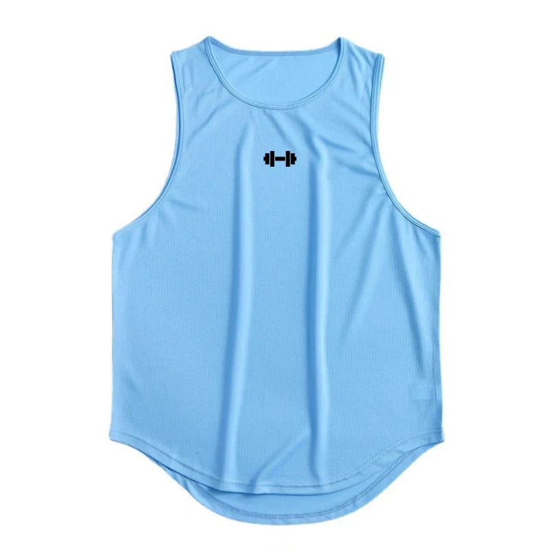 Summer Men's Gym Tank Top Fitness Training Clothing Quick-drying Loose Bodybuilding Sleeveless Shirt Men Fashion Basketball Vest 99 in 1