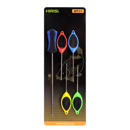 Hirisi Carp Fishing Bait Needle Set, Pop Up Boilie Rigs Splicing Needle Carp Hook Link Making Tools Fishing Accessories BT11