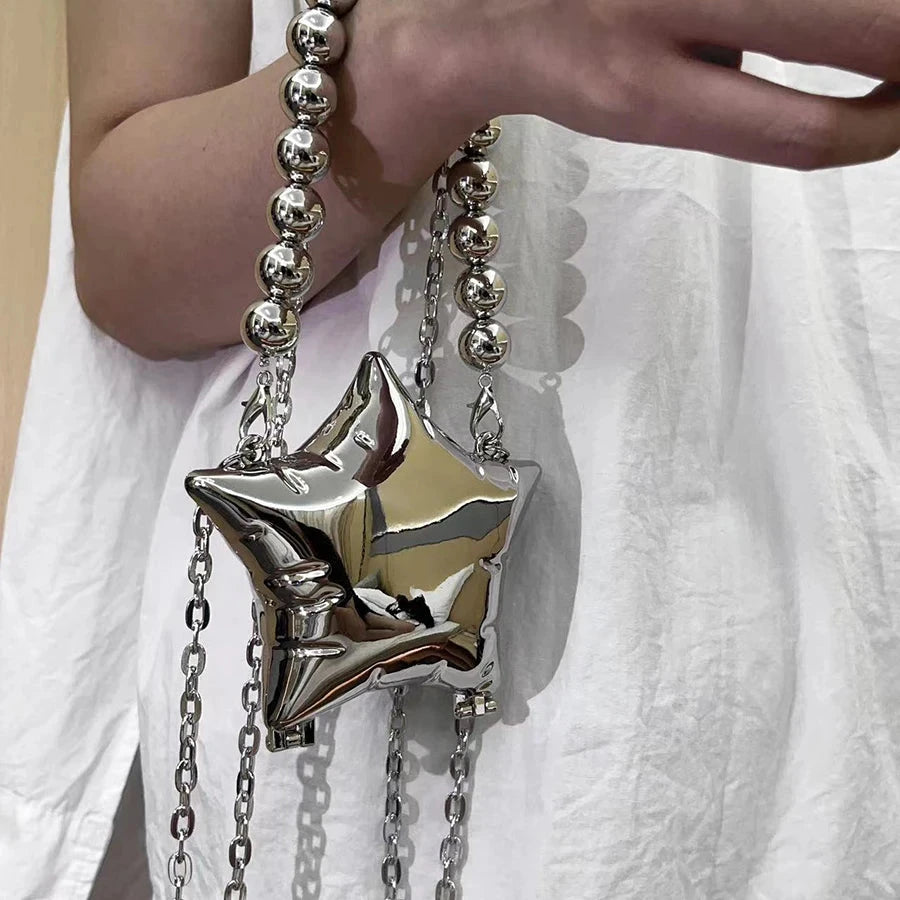 2024 New Metal Mini Lipstick Bags for Women High Quality Shoulder Bag Fashion Flower Satche Women's Accessory Bag 99 in 1