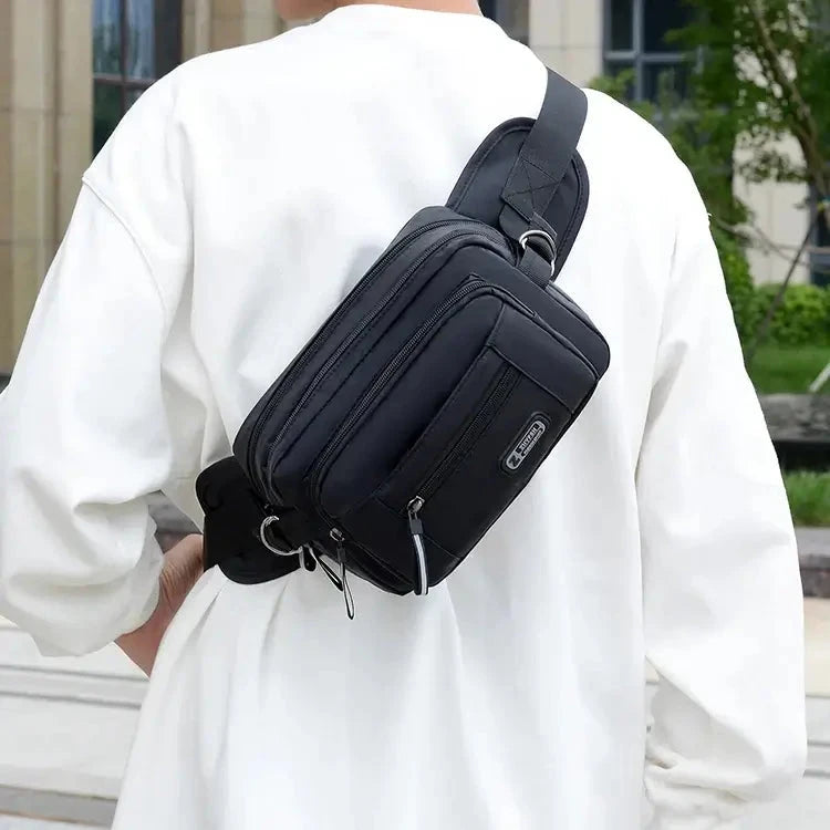 Men's waist bag multifunctional toolkit, wear-resistant mobile phone bag, running bag, leisure outdoor sports waist bag, large c 99 in 1