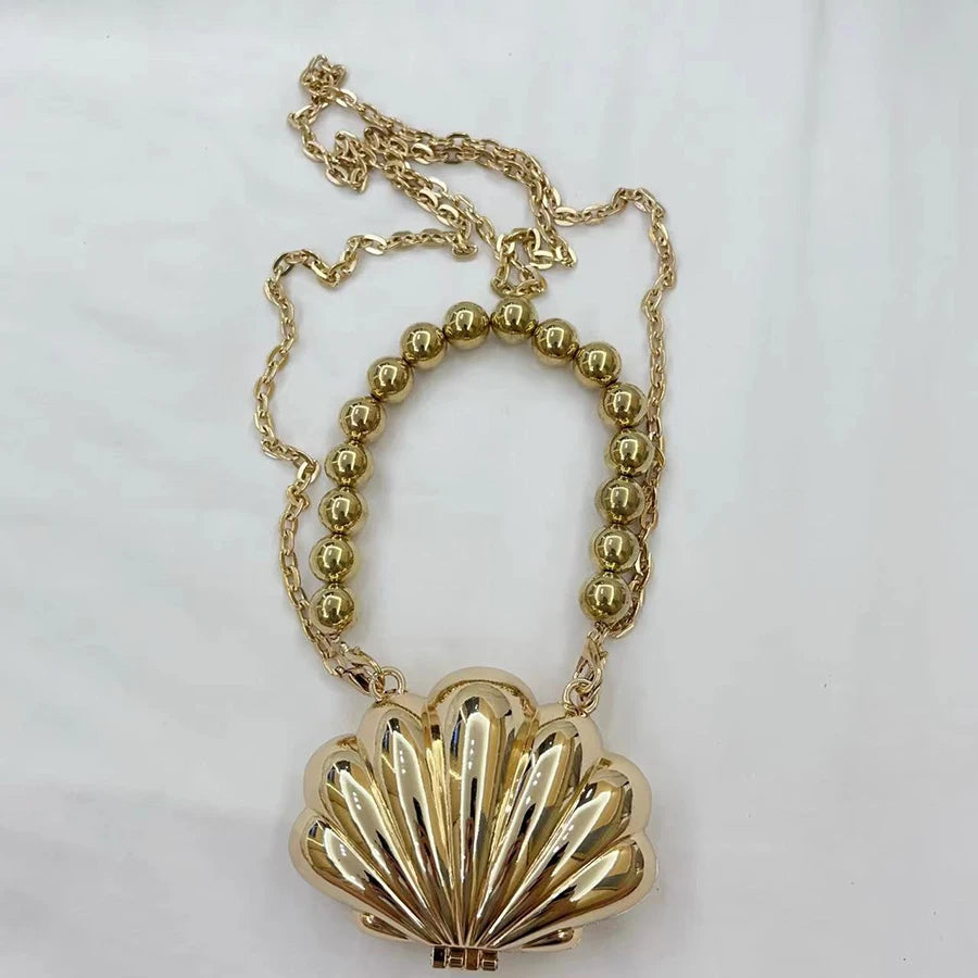2024 New Metal Mini Lipstick Bags for Women High Quality Shoulder Bag Fashion Flower Satche Women's Accessory Bag