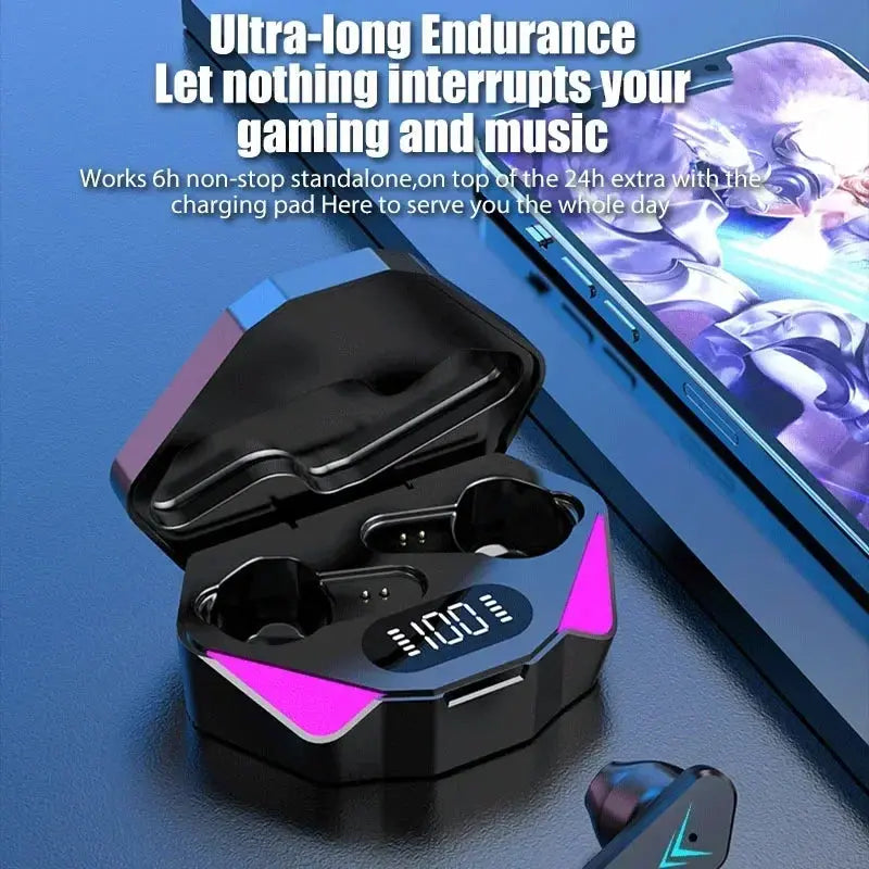 NEW AIR X15 Earphones Bluetooth Wireless Gamer Headphones 65ms Low Latency Earbuds fone Gamer Headset Gamer With Mic Handfree 99 in 1