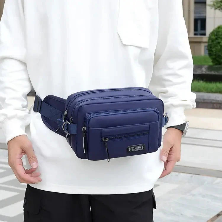 Men's waist bag multifunctional toolkit, wear-resistant mobile phone bag, running bag, leisure outdoor sports waist bag, large c 99 in 1