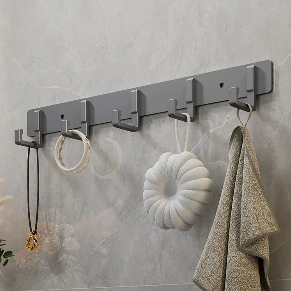 Household Wall Coat Rack Black Hooks For Hangging Clothes Towel Hanger Bathroom Robe Hook Heavy Duty Kitchen Accessories 99 in 1