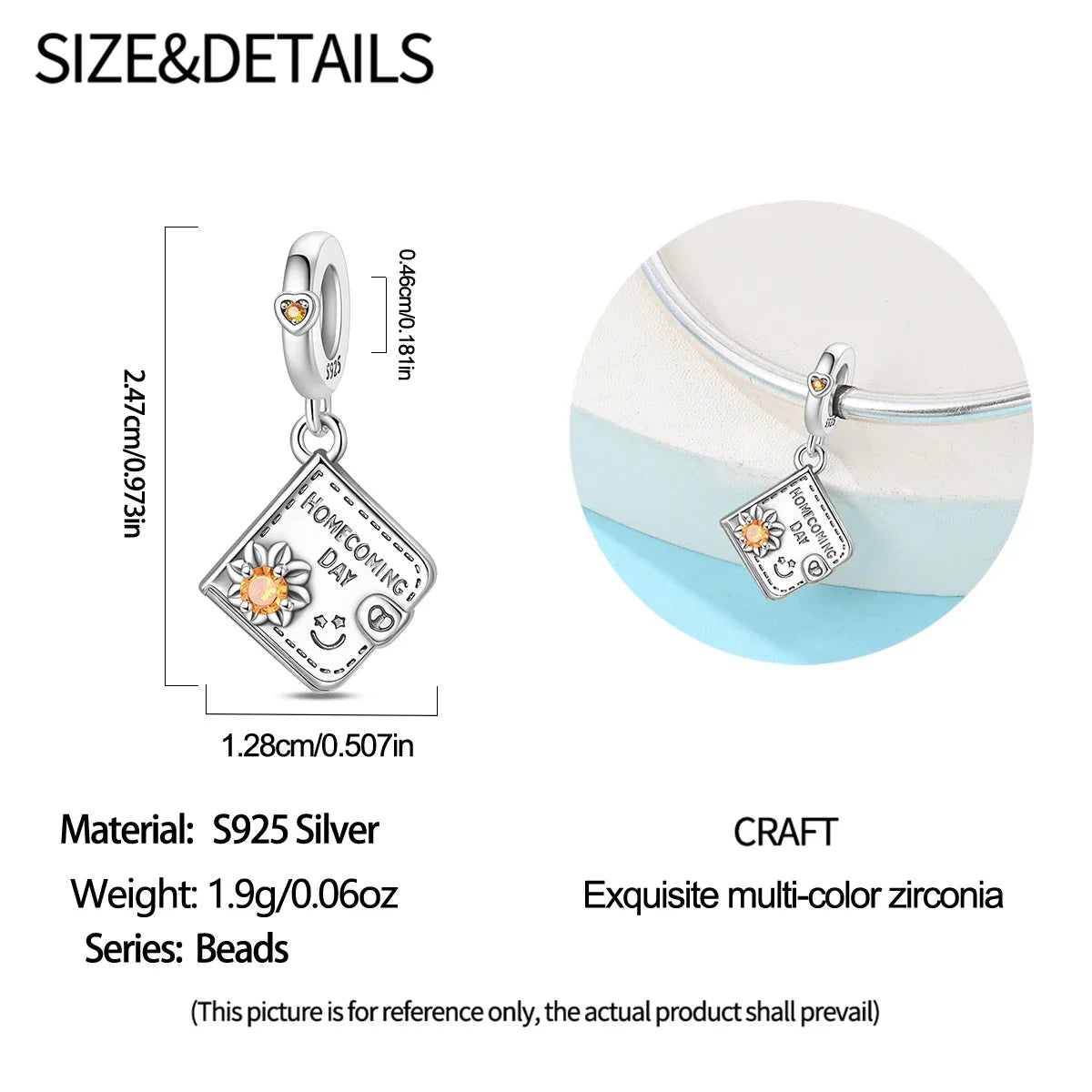 Back To School 925 Sterling Silver Charms Bag Earphone Magic Cube Watch Games Console Bead Pendant Fit Bracelet Necklace Jewelry