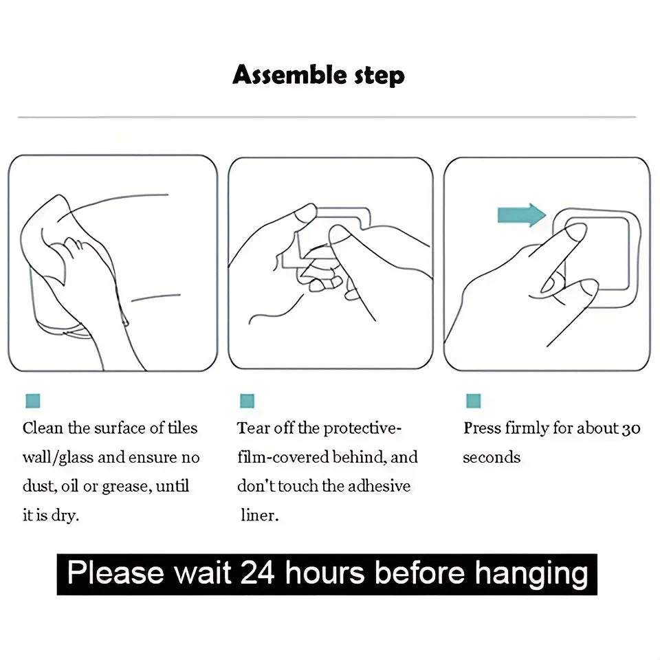 1pc, No punching self-adhesive hook, Stainless steel bathroom hook,bathroom accessories kitchen organizer