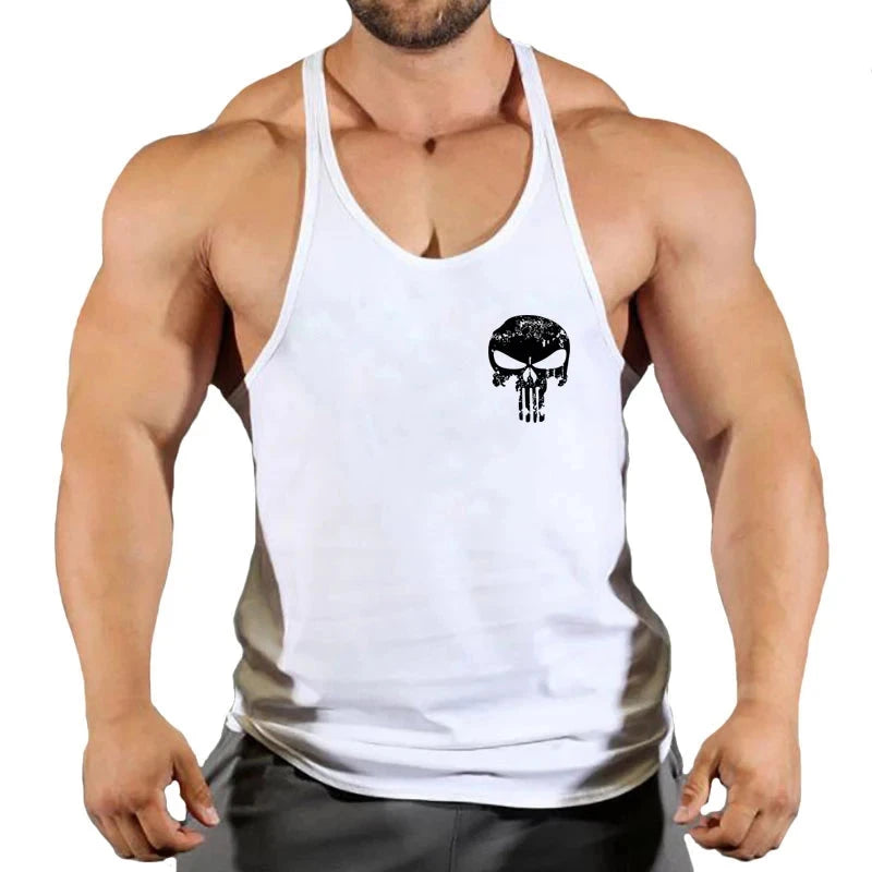 Top Gyms Men's Clothes Tank Vest Gym Shirt Undershirt Man Sportswear Bodybuilding Workout Vests Muscle Clothing Brand Fitness 99 in 1