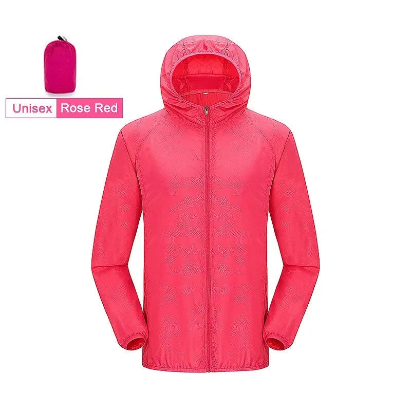 LNGXO Unisex Hiking Jacket Men Women Waterproof Quick Dry Camping Windbreaker Trekking Fishing Rain Coat Outdoor Anti UV Clothes 99 in 1