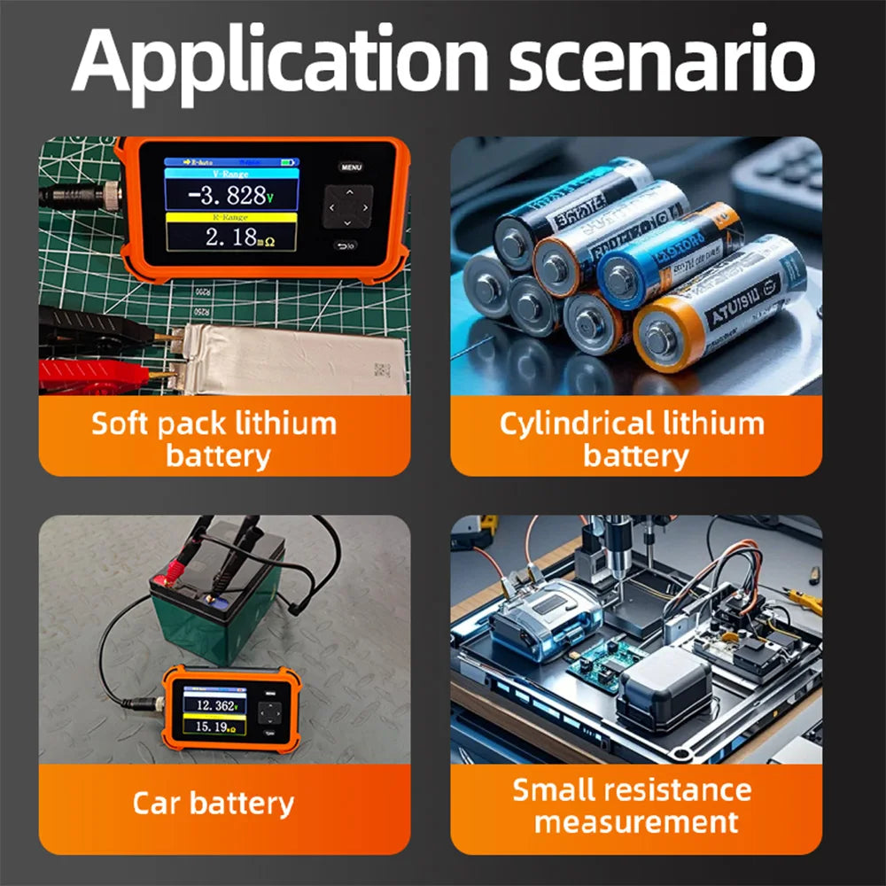 PBRM-1 Battery Voltage Internal Resistance Tester 18650 High-precision Acid Lithium Lead Car Battery Tester