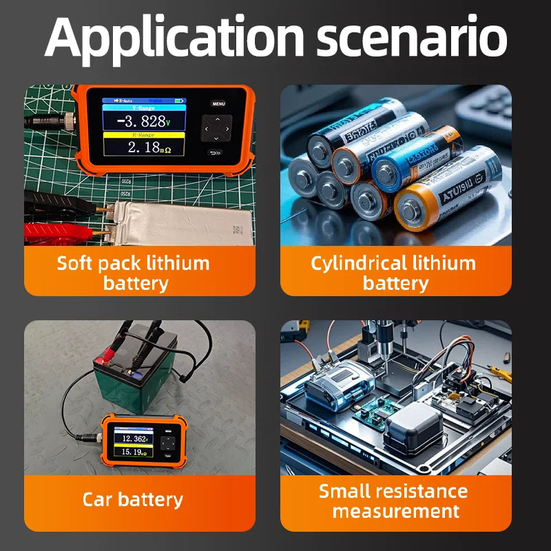 PBRM-1 High Precision 18650 Lithium Battery Internal Resistance Tester with Capacity, Voltage, and Performance Analysis