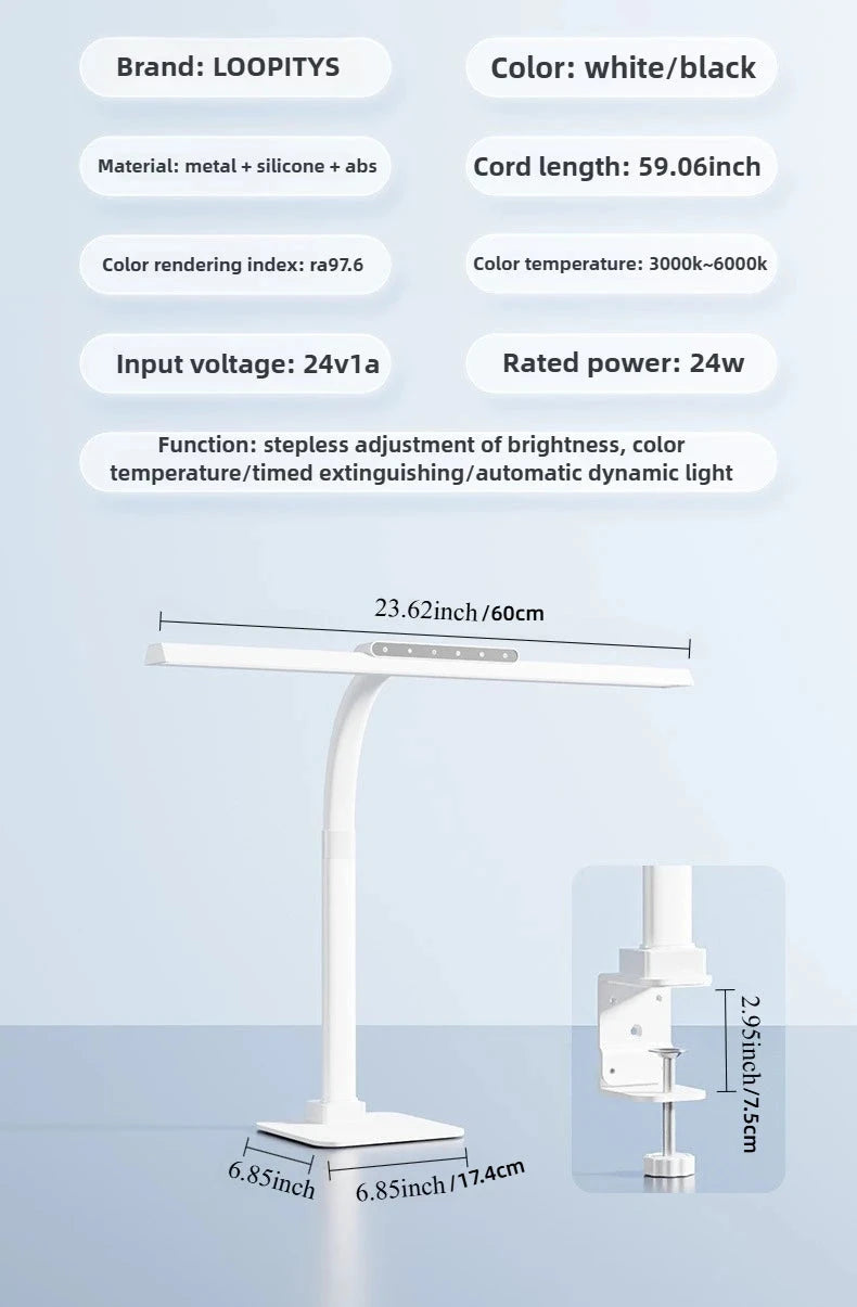 Touch Remote Control Dimmable LED Desk Lamp Intelligently Controlled Eye Protection for Reading Student Dormitory Bedroom 99 in 1