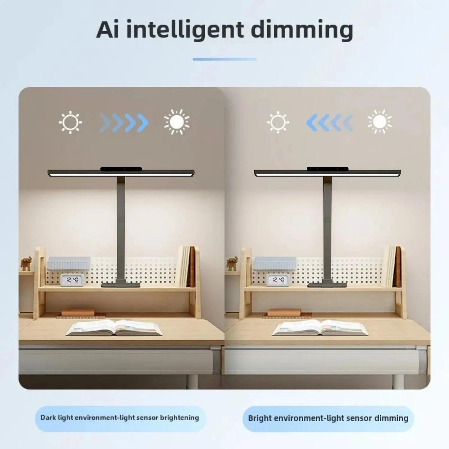 Touch Remote Control Dimmable LED Desk Lamp Intelligently Controlled Eye Protection for Reading Student Dormitory Bedroom