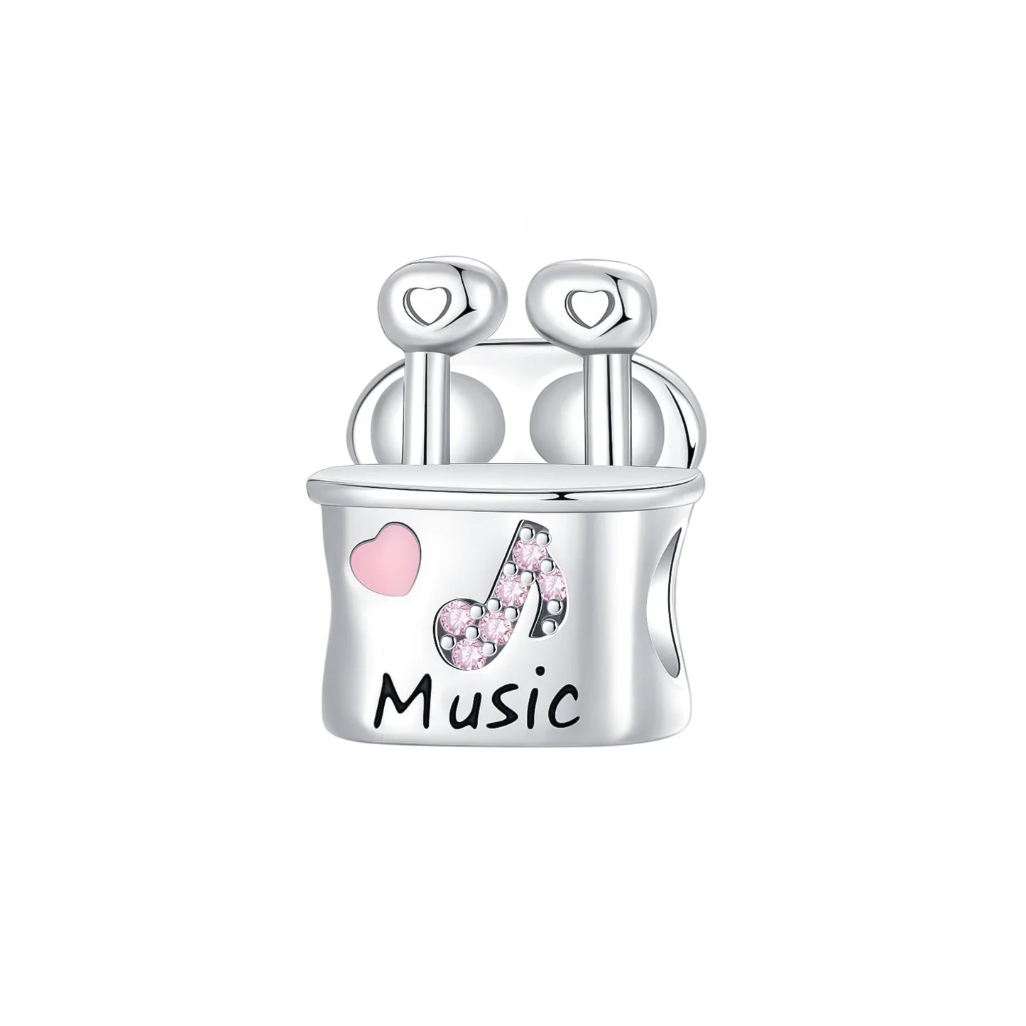 Back To School 925 Sterling Silver Charms Bag Earphone Magic Cube Watch Games Console Bead Pendant Fit Bracelet Necklace Jewelry