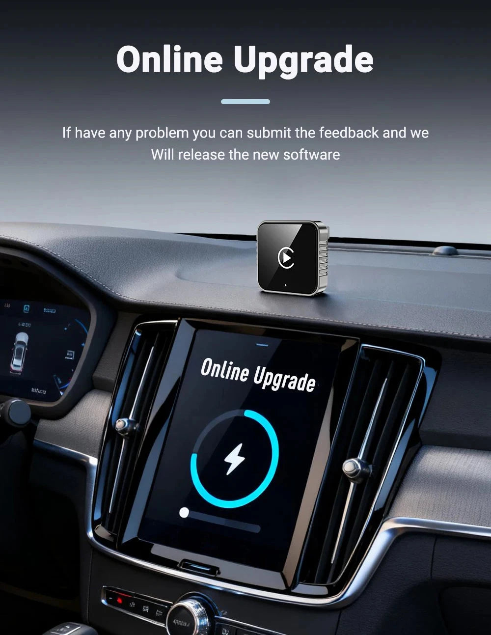 XUDA 2 in1 Wired to Wireless CarPlay Android Auto Adapter for OEM Car Stereo With USB Dongle Smart Mini Box Plug and Play Blueto 99 in 1